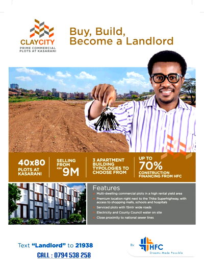 KSh 9M Garden Plot with Parking