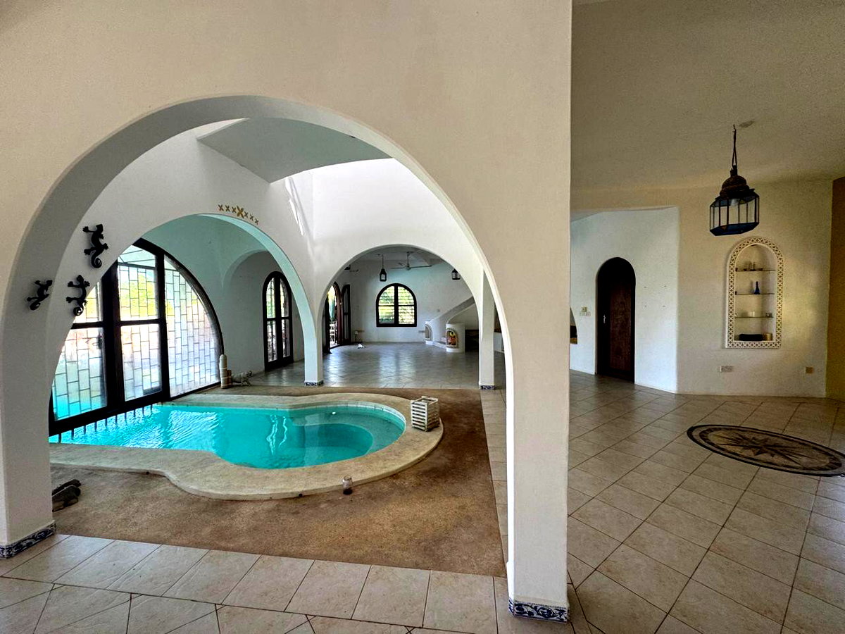 4BR Beachfront Villa on 4 Acres with Title Deed