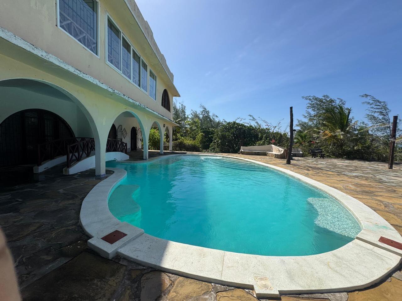 4BR Beachfront Villa on 4 Acres with Title Deed