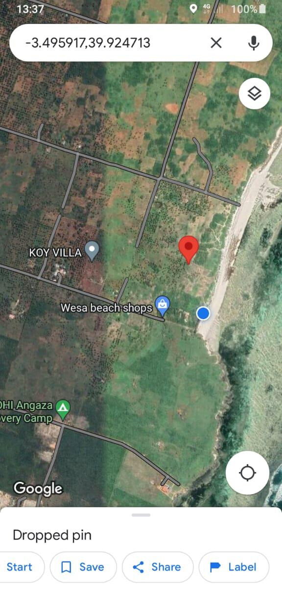 2-Acre Beach Plot at KSh 40M