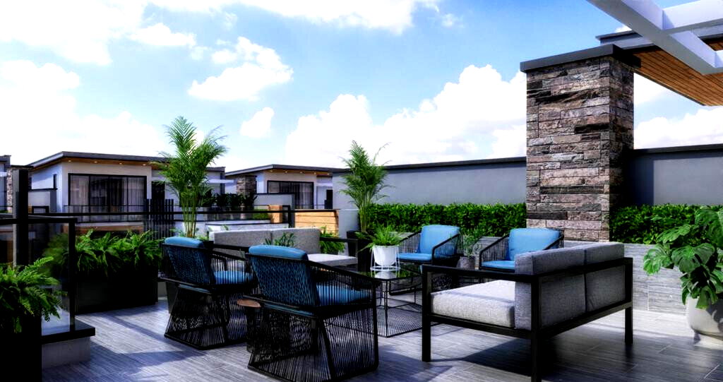 4BR Townhouse with Pool, Gym & Rooftop Terrace - Kitisuru