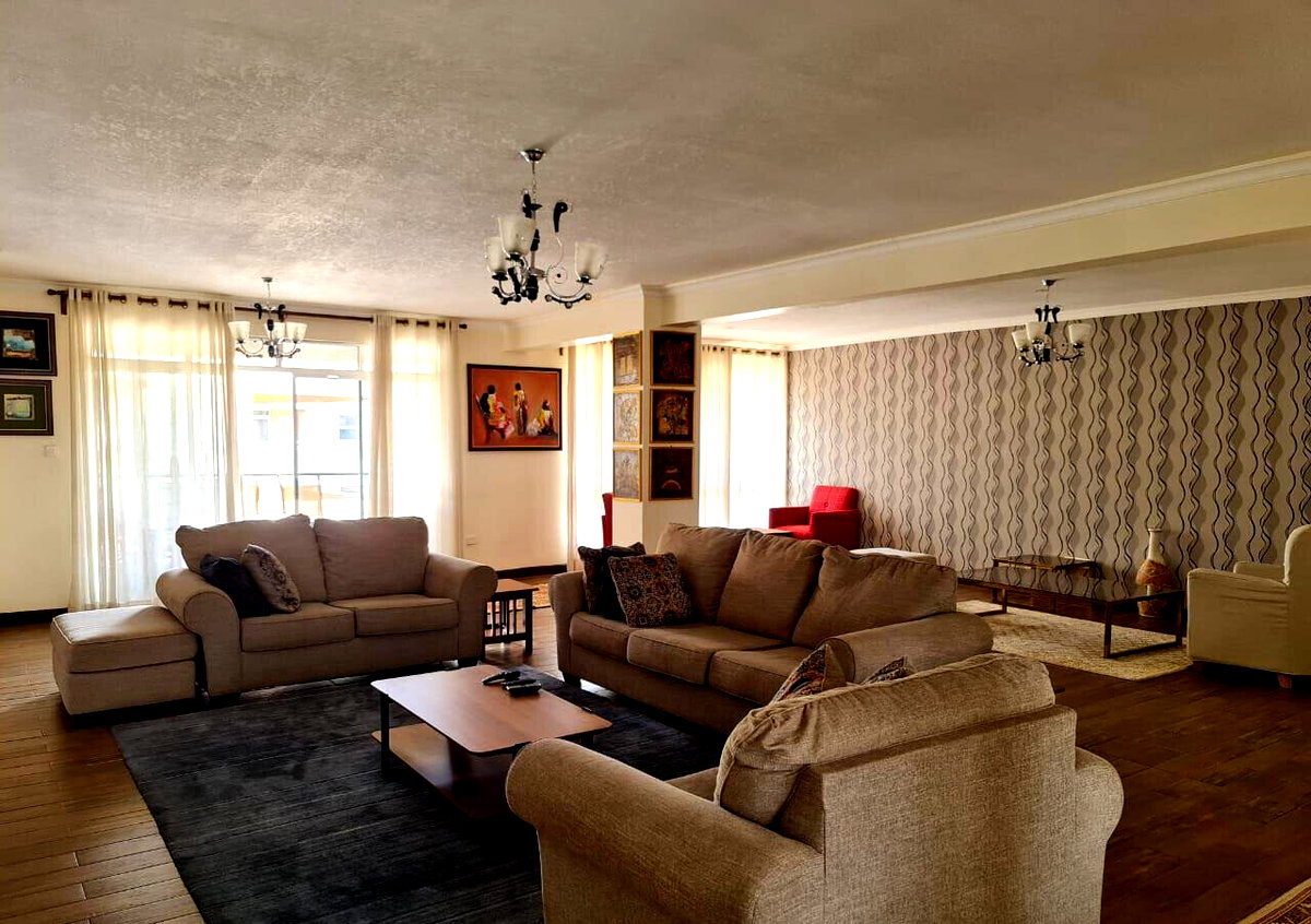3BR Serene Apartment with Gym, Pool & Rooftop Terrace - Westlands