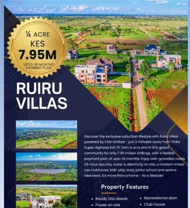 50x100 Plot for KSh 8M