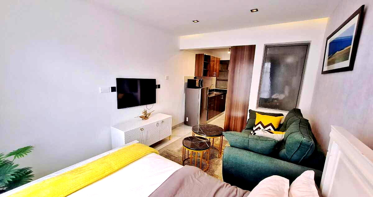 Studio Apartment with 14% ROI & Rooftop Restaurant - Riruta