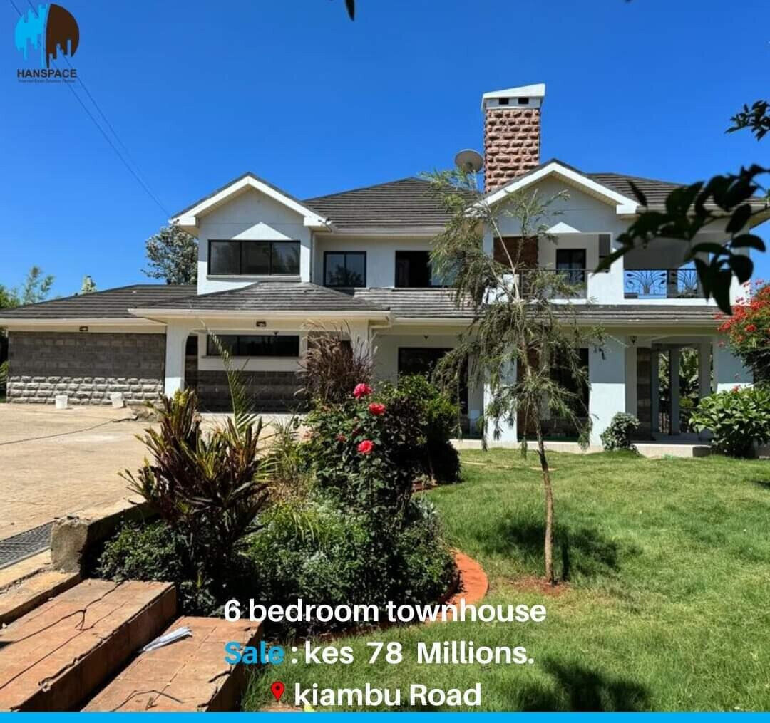 6BR All-Ensuite Townhouse on Half-Acre with Servants' Quarters - Kiambu Road