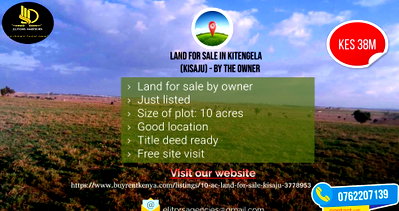 10-Acre Land with Ready Title Deed - Kajiado