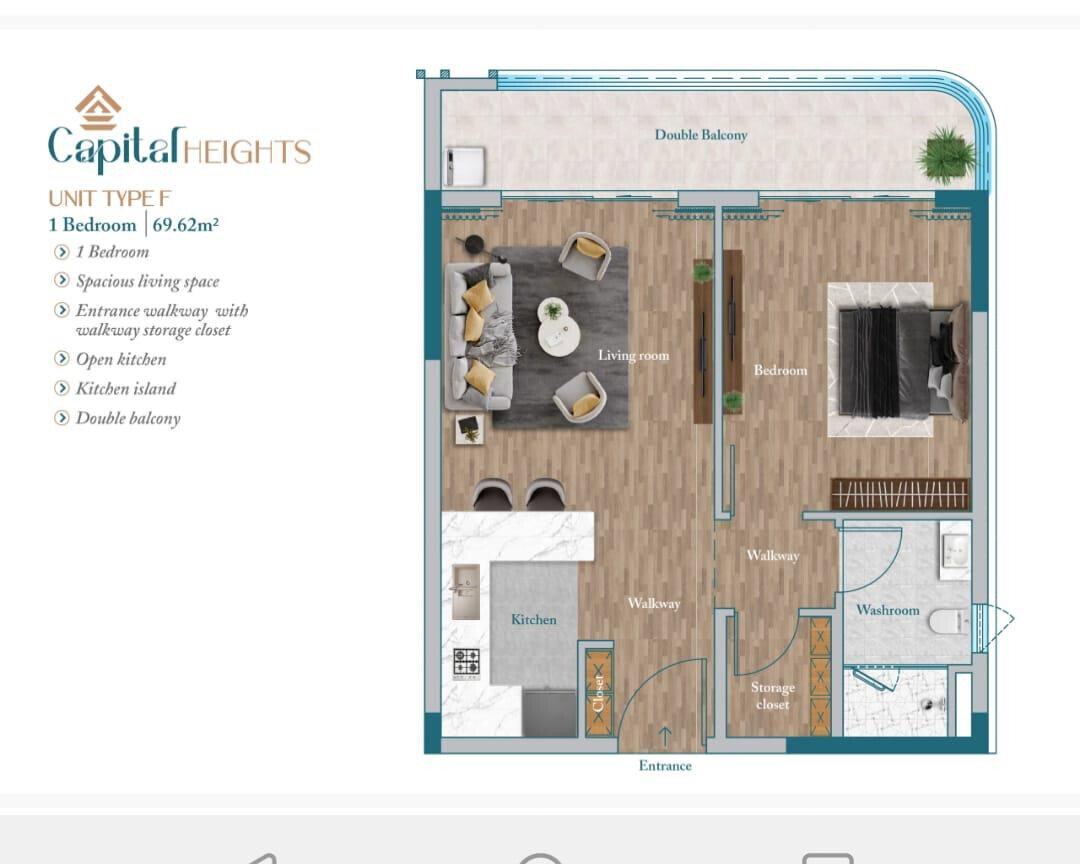 2BR Master Ensuite at Capital Vista with Heated Pool - Kilimani