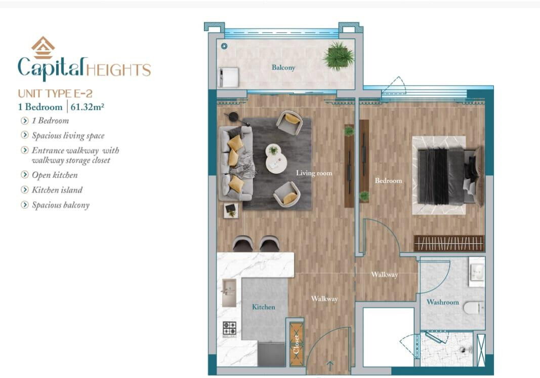 2BR Master Ensuite at Capital Vista with Heated Pool - Kilimani