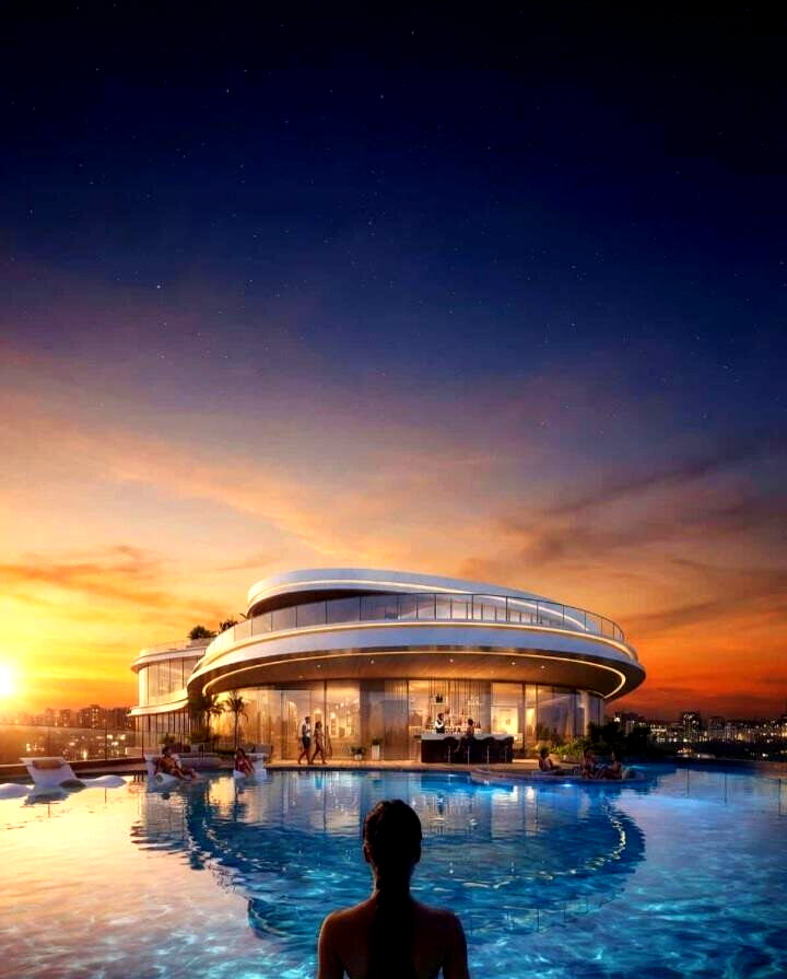 1BR with Rooftop Infinity Pool & Panoramic Lifts - Riverside Drive