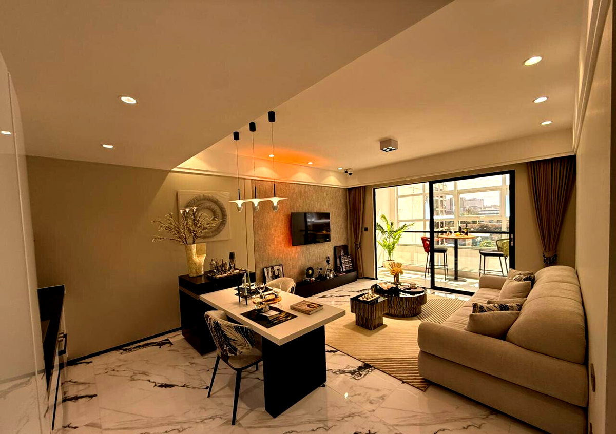 3BR Luxury Apartment with High-Speed Lifts & Gym - Westlands