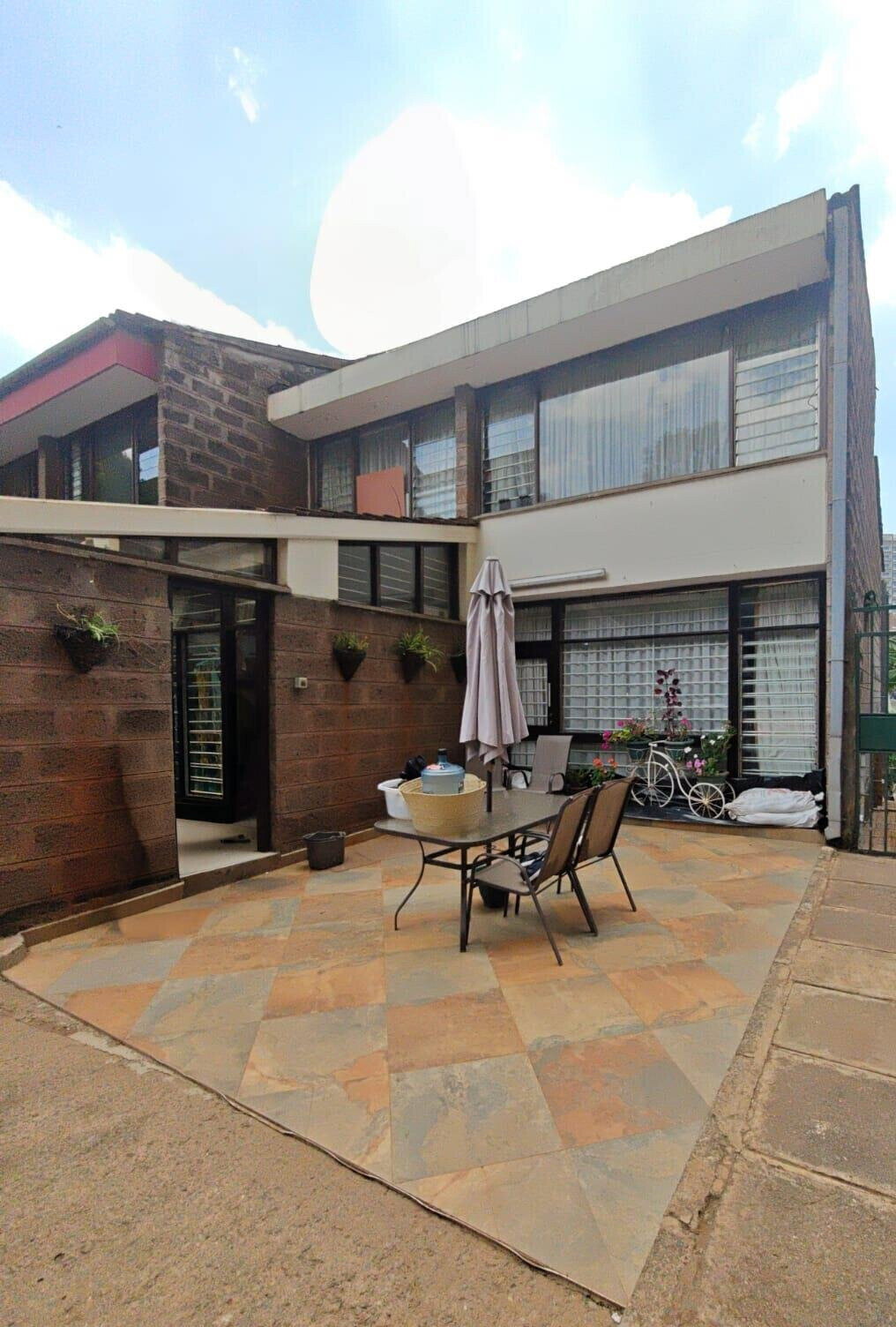 4BR Townhouse with Patio & Lawn in Gated Kilimani Estate