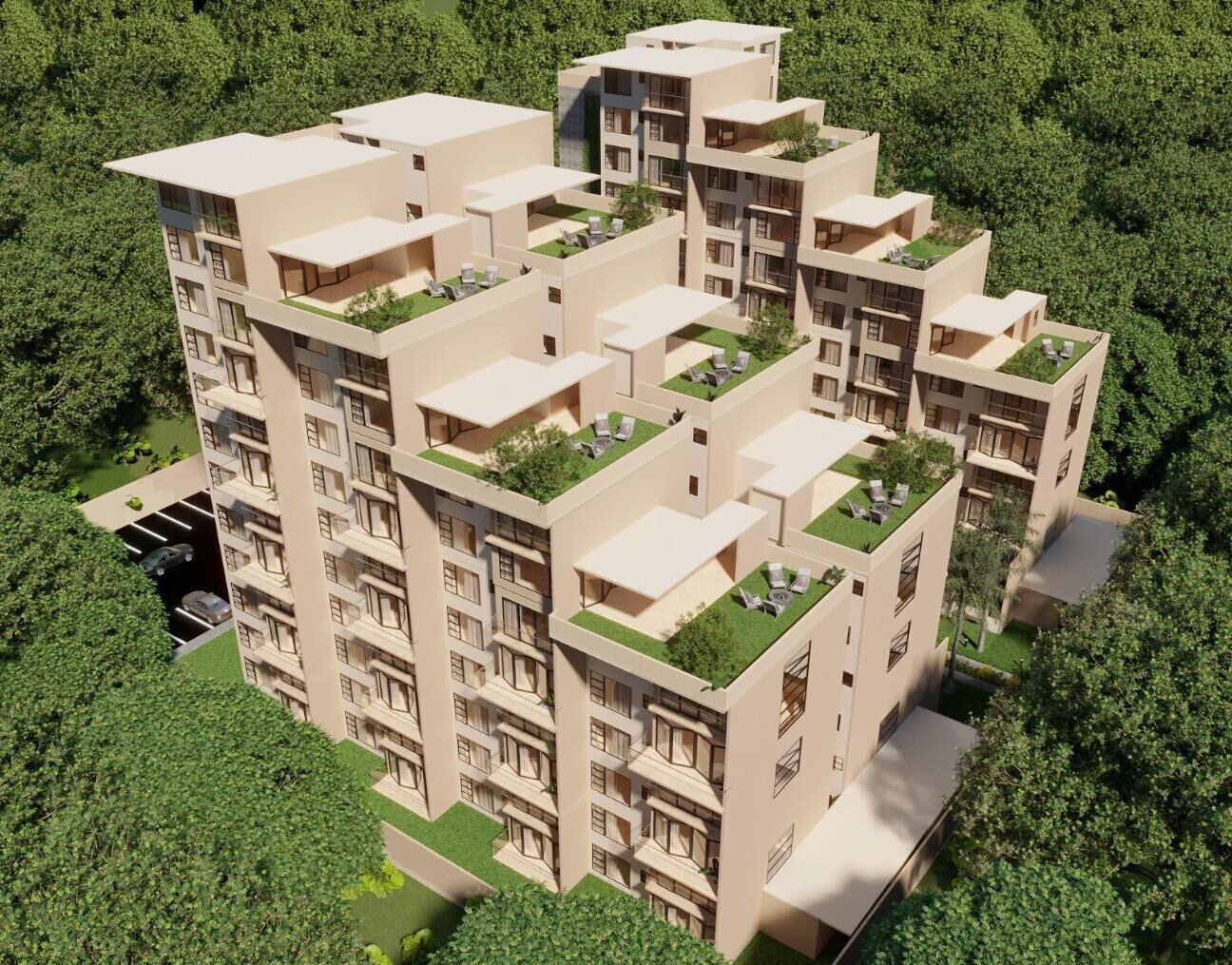 3BR Duplex with Double-Height Ceilings - Gigiri