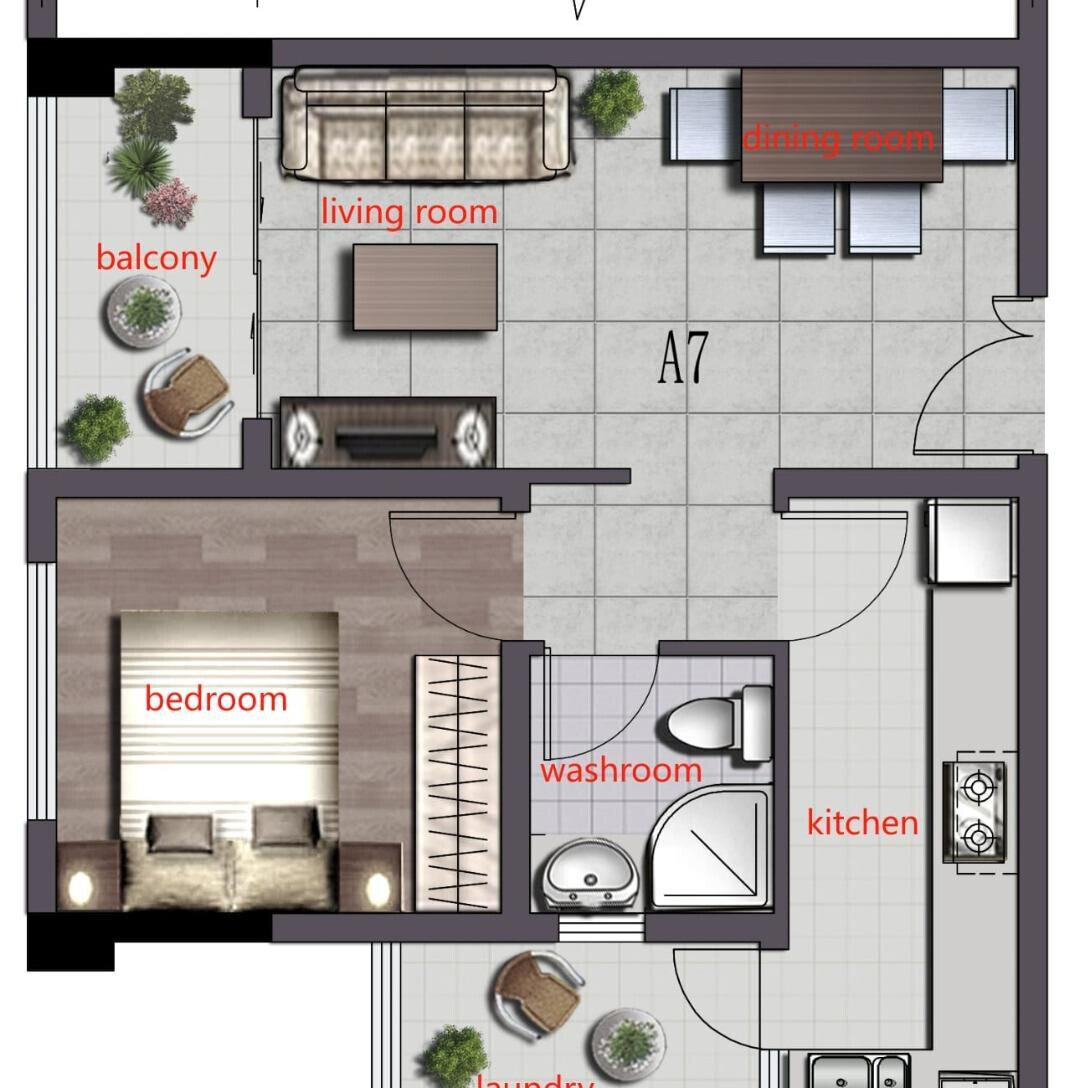 2BR with Rooftop Air Garden & Coffee Shop - Kilimani