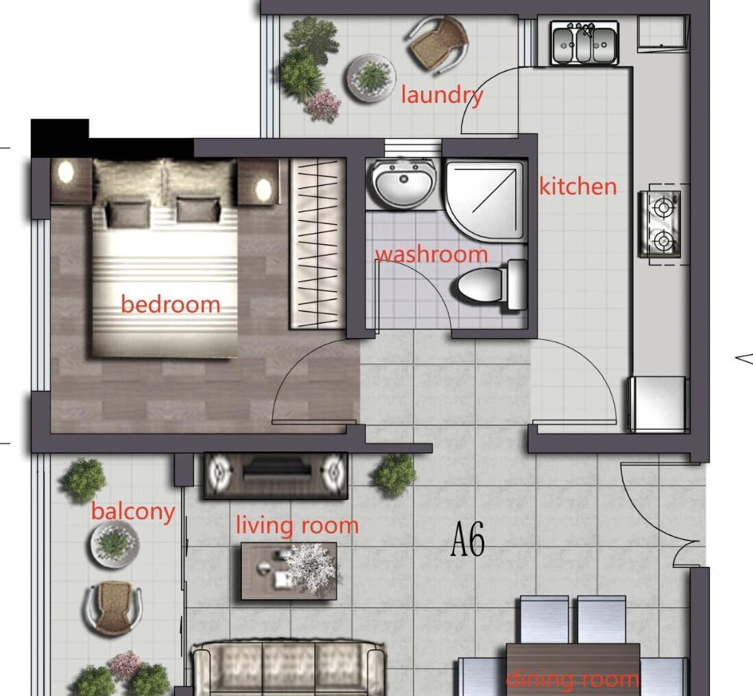 2BR with Rooftop Air Garden & Coffee Shop - Kilimani