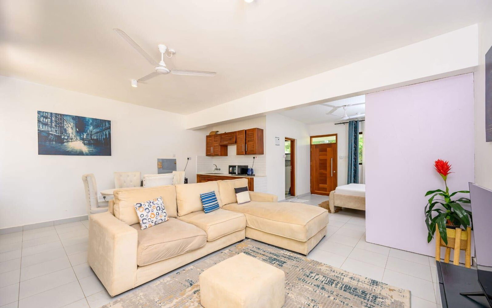 Furnished 1BR with Pool & Balcony - Pontoon Nyali