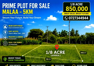 1/8 Acre Garden Plot with Parking - Malaa