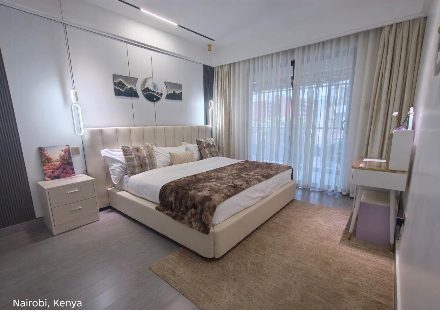 3BR with Study & Rooftop Entertainment - Westlands