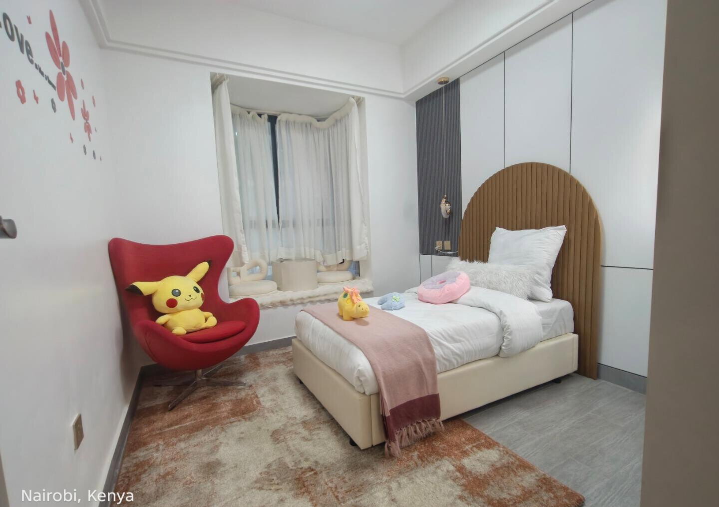 3BR with Study & Rooftop Entertainment - Westlands