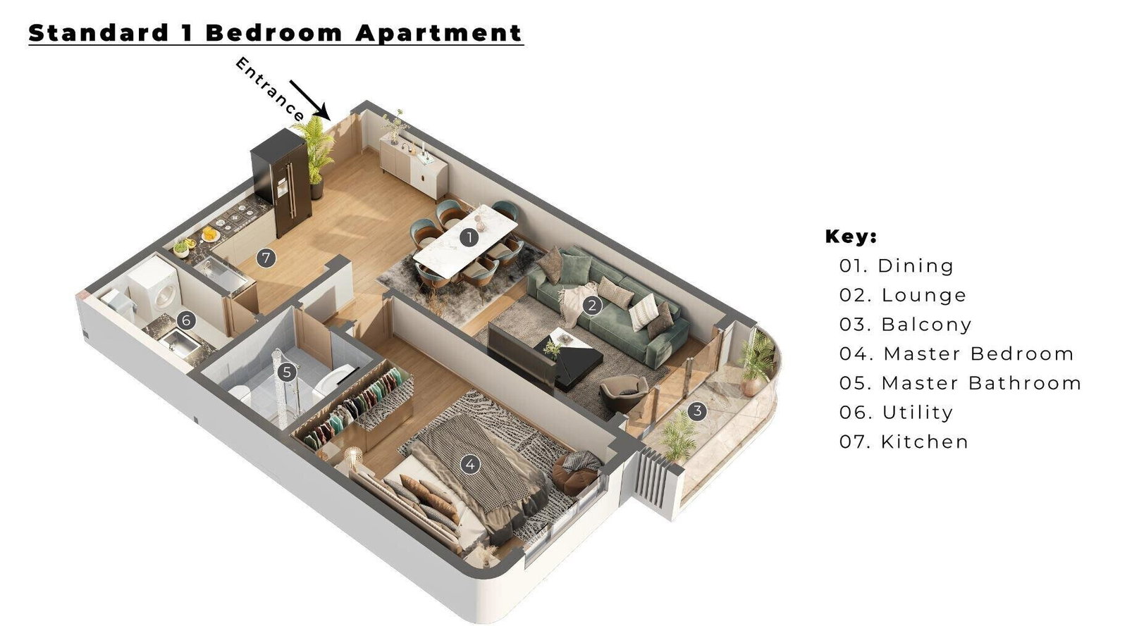 1BR Fully Furnished with Heated Pool & Gym - Parklands