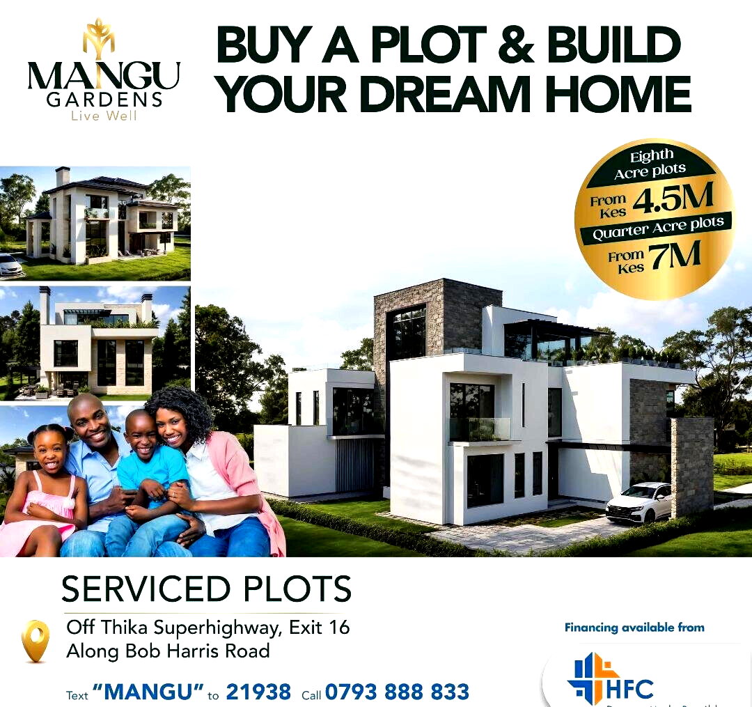 KSh 4.5M Serviced Plot in Mangu Gardens