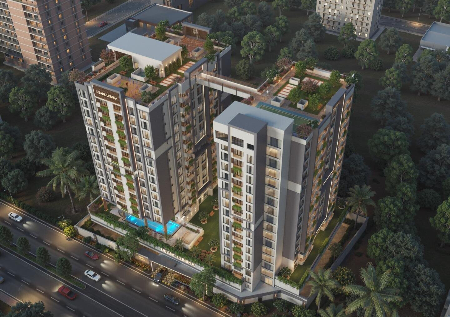 1BR in Twin Towers with Sky Bridge & Heated Pool – Riverside