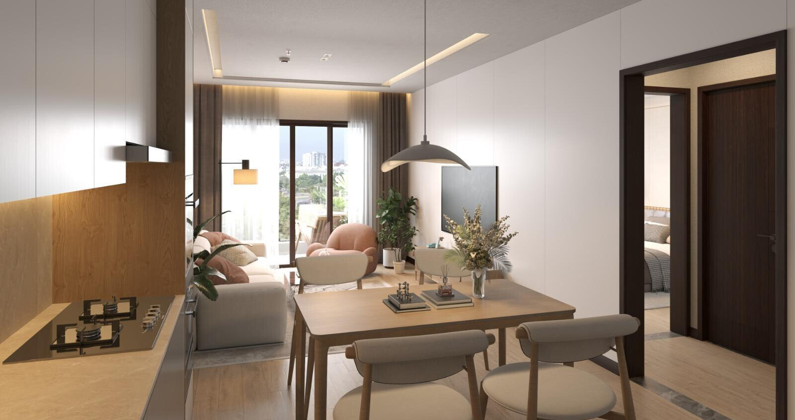 1BR in Twin Towers with Sky Bridge & Heated Pool – Riverside