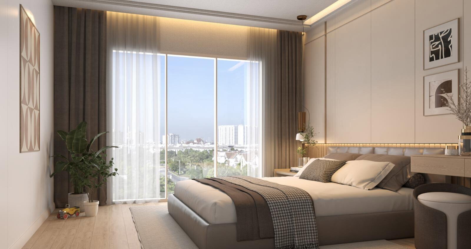 1BR in Twin Towers with Sky Bridge & Heated Pool – Riverside