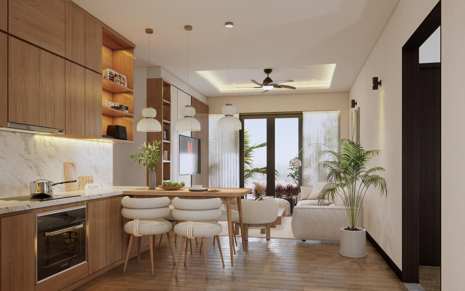 1BR in Twin Towers with Sky Bridge & Heated Pool – Riverside