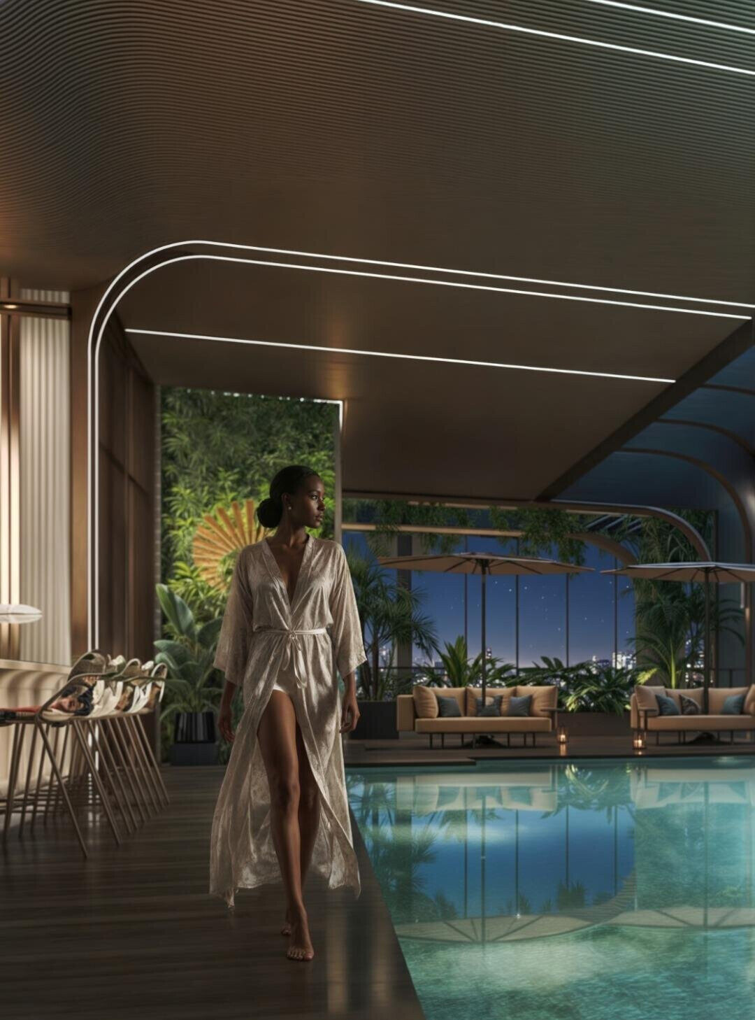 Hotel-Style 2BR with Heated Infinity Pool & Rooftop Bar - Westlands