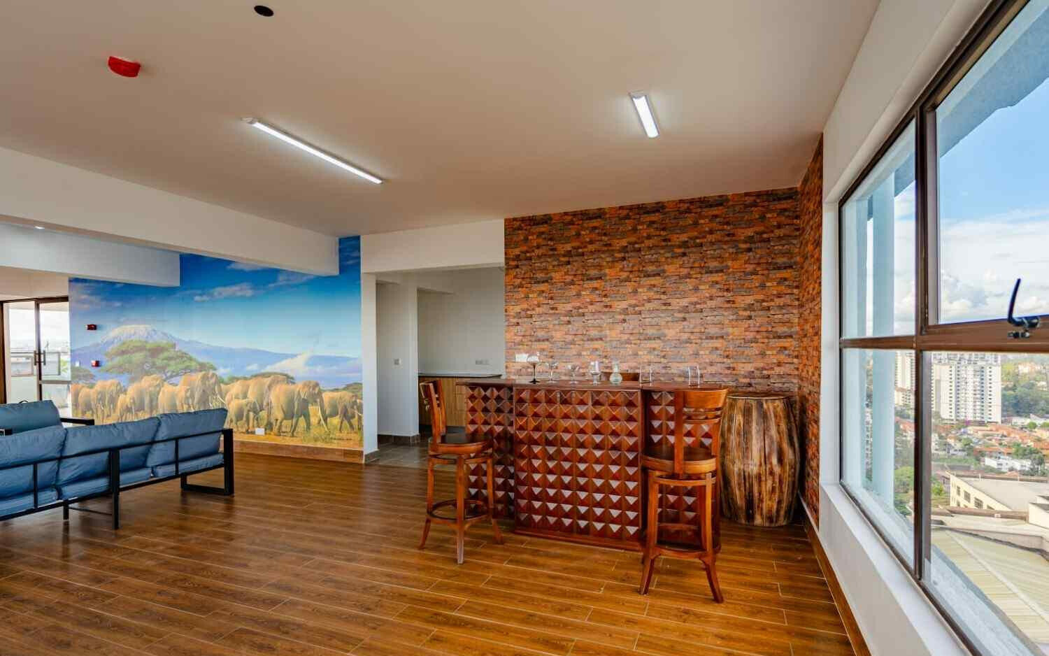 3BR with DSQ & Rooftop Gym Near Yaya Centre - Kilimani