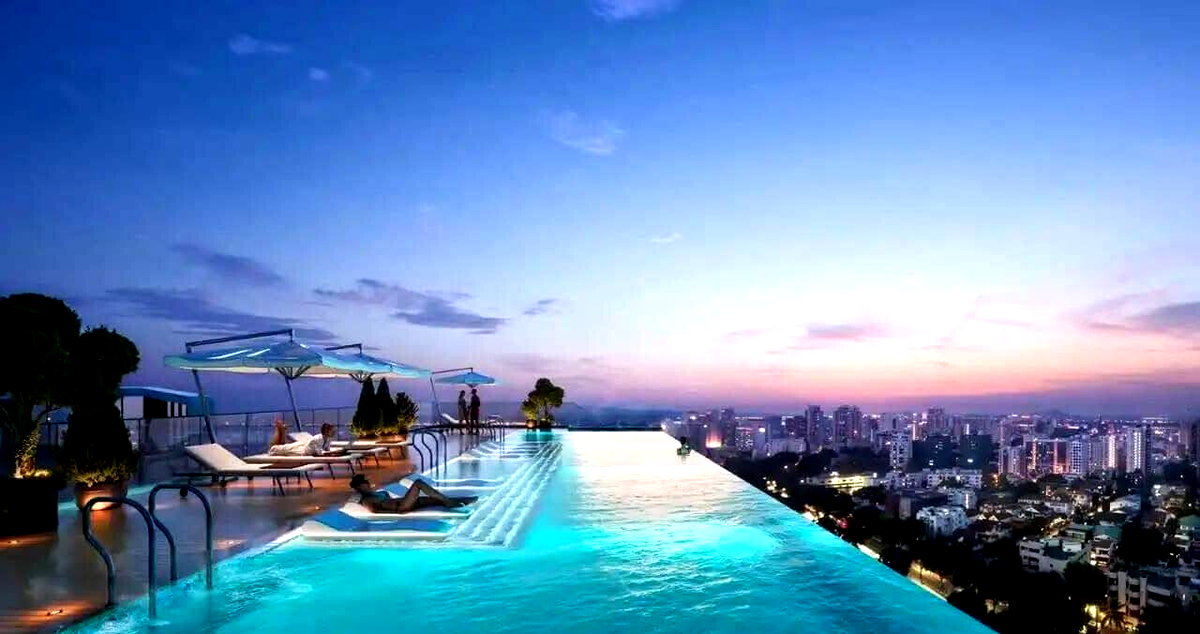 1BR Riverside Apartment with Rooftop Pool & Gym - Lavington