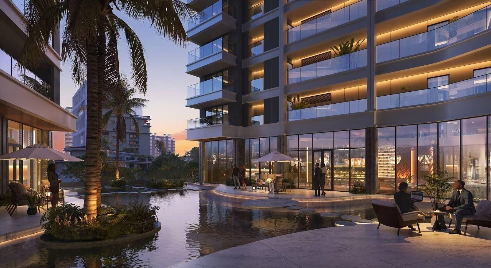 1BR Riverside Apartment with Rooftop Pool & Gym - Lavington
