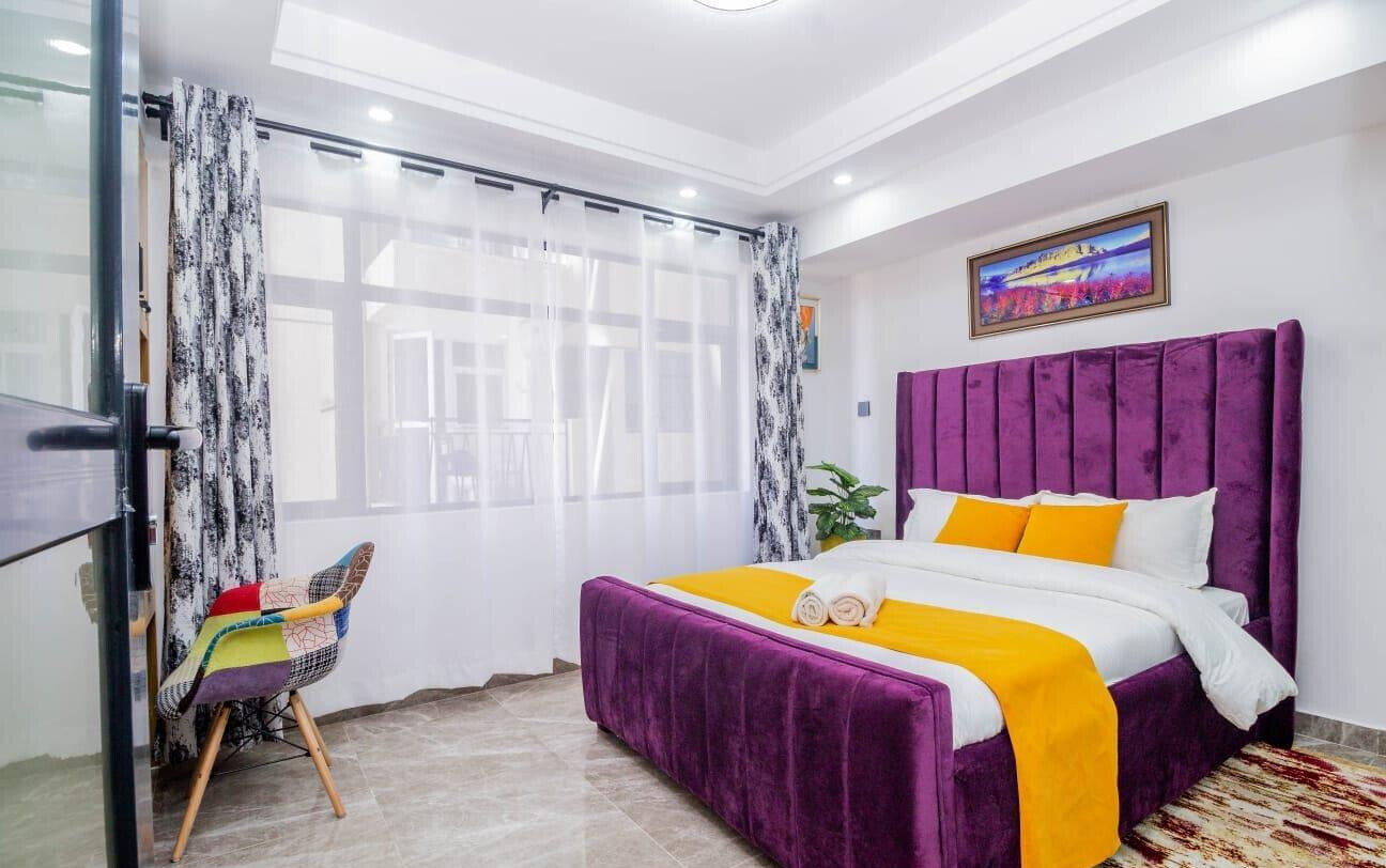 1BR Luxury Apartment with High-Speed Lifts & Gym - Kilimani