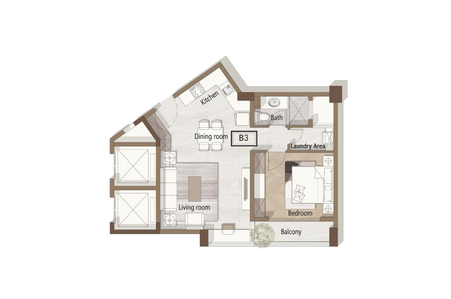 2BR Master Ensuite with Rooftop Terrace & City Views - Kilimani
