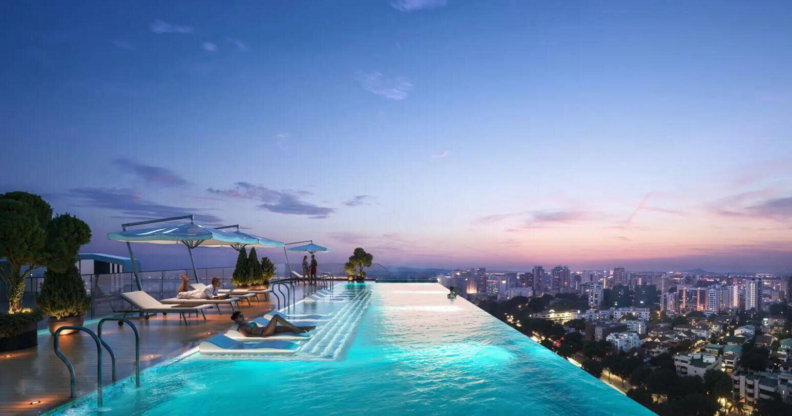 2BR + DSQ Off-Plan with Rooftop Infinity Pool & Restaurant - Riverside